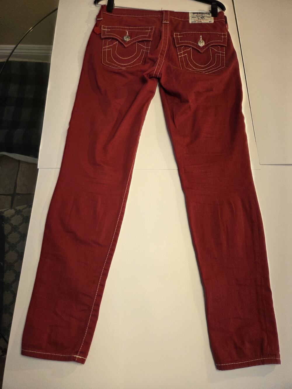 True Religion red legging jeans size 27